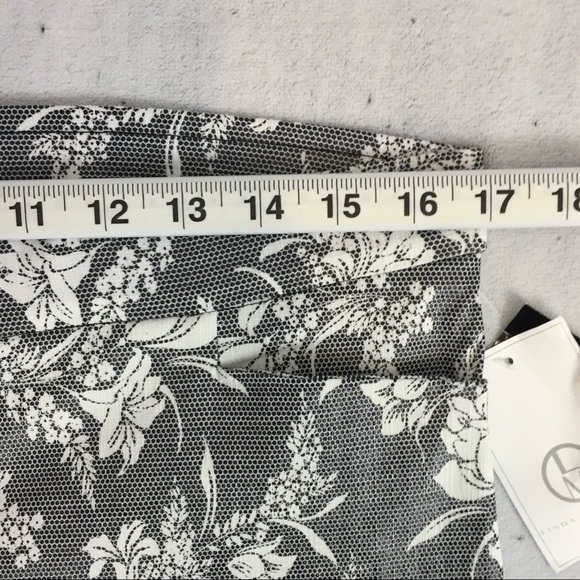 Linda Mathews NWT Pique Print Pants Womens Large High Waist Stretchy - Picture 10 of 10